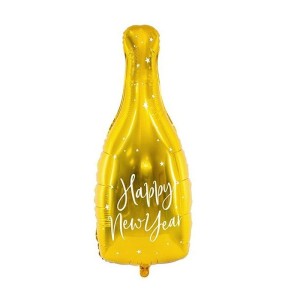 BALON BUTELKA SZAMPANA HAPPY NEW YEAR 100x50CM