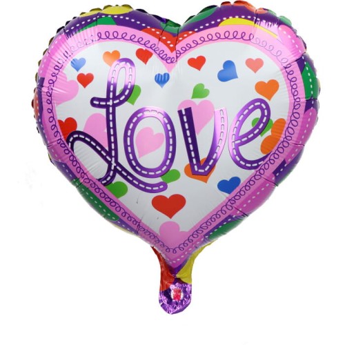 BALON 18" SERCE LOVE NA WALENTYNKI