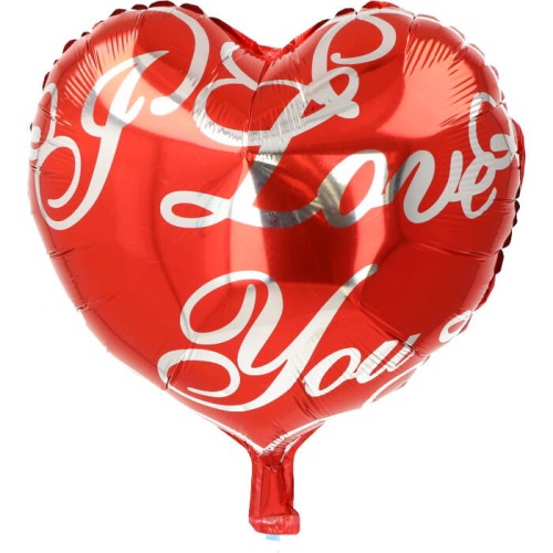 balon serce 18" na walentynki i love you