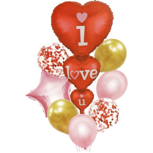 BALONY ZESTAW NA WALENTYNKI