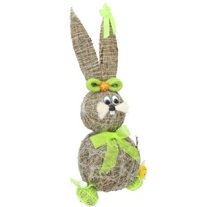 ZAJĄC WIELKANOCNY DEKORACJA Z SIANA WIELKANOC 45CM