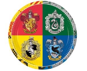TALERZYKI PAPIEROWE HARRY POTTER 23CM, 8SZT