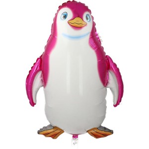 BALON GRABO 24" PINGWIN RÓŻOWY