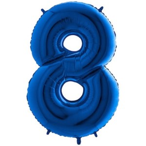 BALON 17" 45CM CYFRA NIEBIESKA 8