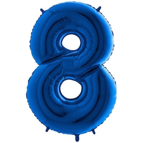 balon cyfra 8