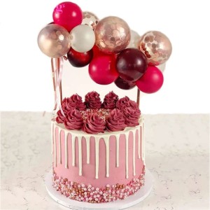 DEKORACJA TOPPER BALONY NA TORT