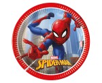 TALERZYKI PAPIEROWE SPIDERMAN CRIME FIGHTER 20CM,8SZT