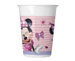 KUBECZKI PLASTIKOWE MINNIE JUNIOR 8SZT 200 ML