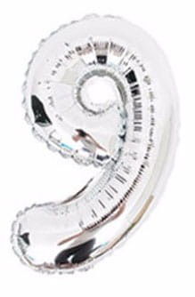 Balon foliowy cyfra 9