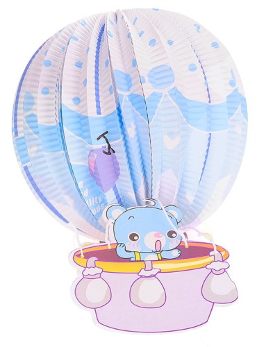 Papierowy pompon do powieszenia