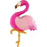 BALON GRABO 24" FLAMING PRZEŹROCZYSTY