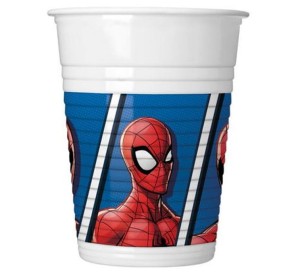 KUBECZKI PLASTIKOWE SPIDERMAN TEAM UP MARVEL 200ML 8 SZT