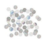 KONFETTI HOLOGRAFICZNE SREBRNE (2,5CM) 50G