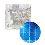 KURTYNA HOLOGRAFICZNA NIEBIESKA PROSTOKĄTY 1X2M ŚCIANKA