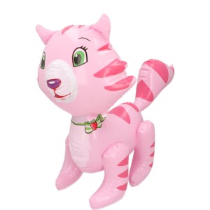 ZABAWKA DMUCHANA DO WODY KOTEK RÓŻOWY JASNY 40 CM