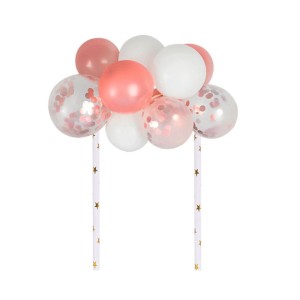 DEKORACJA TOPPER BALONY NA TORT 12SZT