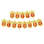 GIRLANDA BALONOWA HAPPY BIRTHDAY KORONA CZERWONA