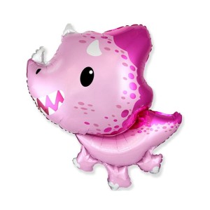 BALON HISZPAŃSKI 14" BABY TRICERATOPS RÓŻOWY