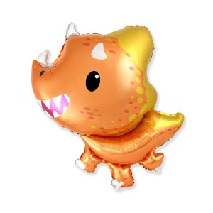 BALON HISZPAŃSKI 14" BABY TRICERATOPS POMARAŃCZOWY