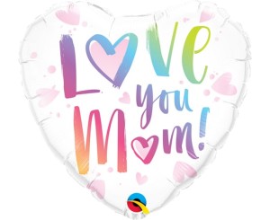 BALON HISZPAŃSKI FOLIOWY 18" LOVE YOU MOM
