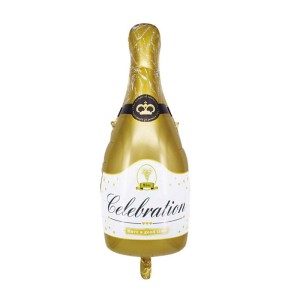 BALON SZAMPAN CELEBRATION GOLD 44X86.5CM