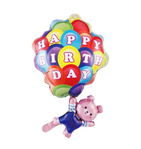 balon miś happy birthday