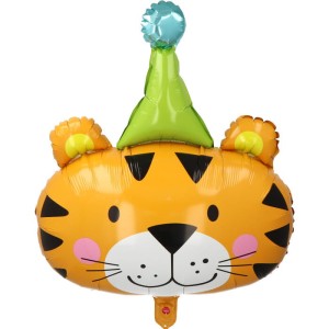 BALON FOLIOWY 24" TYGRYS W CZAPECZCE na hel