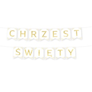 BANER GIRLANDA CHRZEST ŚWIĘTY 160CM