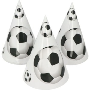 CZAPECZKI URODZINOWE PIŁKA NOŻNA FOOTBALL 6SZT
