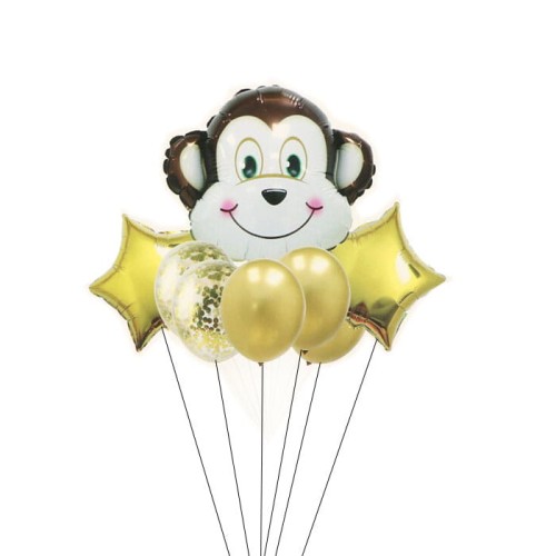 zestaw balonów małpka