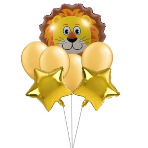 BALONY ZESTAW LEW GWIAZDKI 8SZT