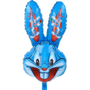 BALON 22" KRÓLIK BUGS NIEBIESKI WIELKANOC