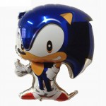 BALON 22" SONIC NIEBIESKI BŁYSZCZĄCY