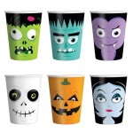 KUBECZKI NA HALLOWEEN MONSTERS 9CM, 6SZT