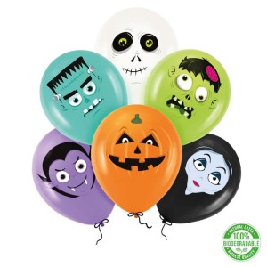 BALONY NA HALLOWEEN MONSTERS 12", 6SZT