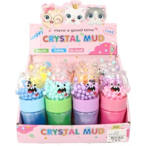 GLUTEK SLIME POTWORKI Z BROKATEM I KULECZKAMI 12SZT MIX