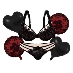 BALONY ZESTAW NA WIECZÓR PANIEŃSKI BIELIZNA 6SZT