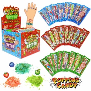 ORANŻADKA Z TATUAŻEM - POPPING CANDY TATTOO WATCH + RING