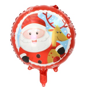 BALON 18" MIKOŁAJ RENIFER BOŻE NARODZENIE