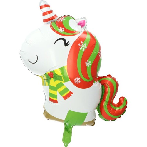 balon jednorożec z szalikiem