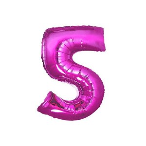 BALON 32" CYFRA FUXIA 5