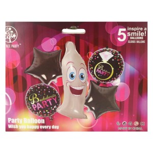 BALON ZESTAW BALONÓW PANIEŃSKI PENIS 5SZT