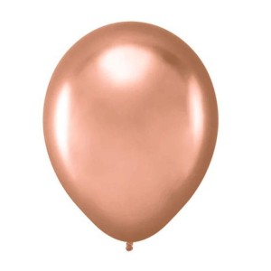 BALONY LATEKSOWE 13CM CHROMOWANE GOLD ROSE 20SZT
