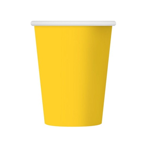 KUBECZKI PAPIEROWE ŻÓŁTE