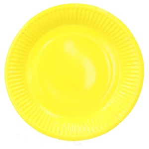 TALERZYKI PAPIEROWE ŻÓŁTE 18CM 6SZT