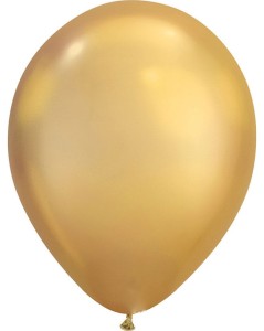 BALONY LATEKSOWE 13CM CHROMOWANE ZŁOTE 20SZT