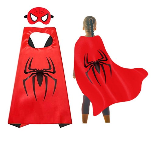 spiderman kostium peleryna maska