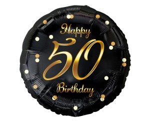 BALON 18" HAPPY 50 BIRTHDAY NA 50 URODZINY