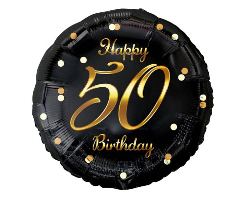 BALON 18" HAPPY 50 BIRTHDAY