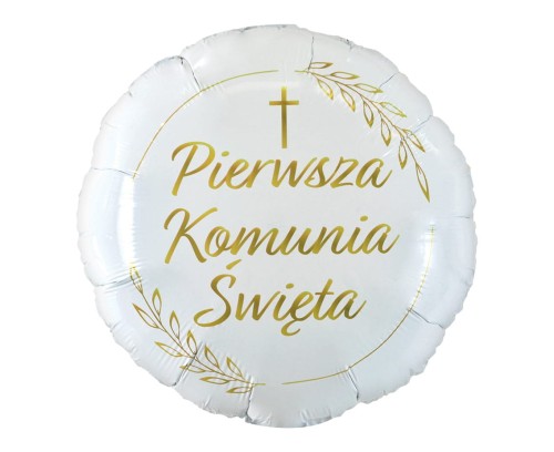 BALON 18" PIERWSZA KOMUNIA ŚWIĘTA